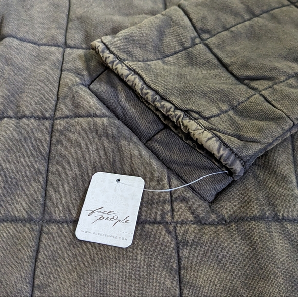 NWT Free People Dolman Quilted Jacket Dusted Military Size Medium - Picture 9 of 9